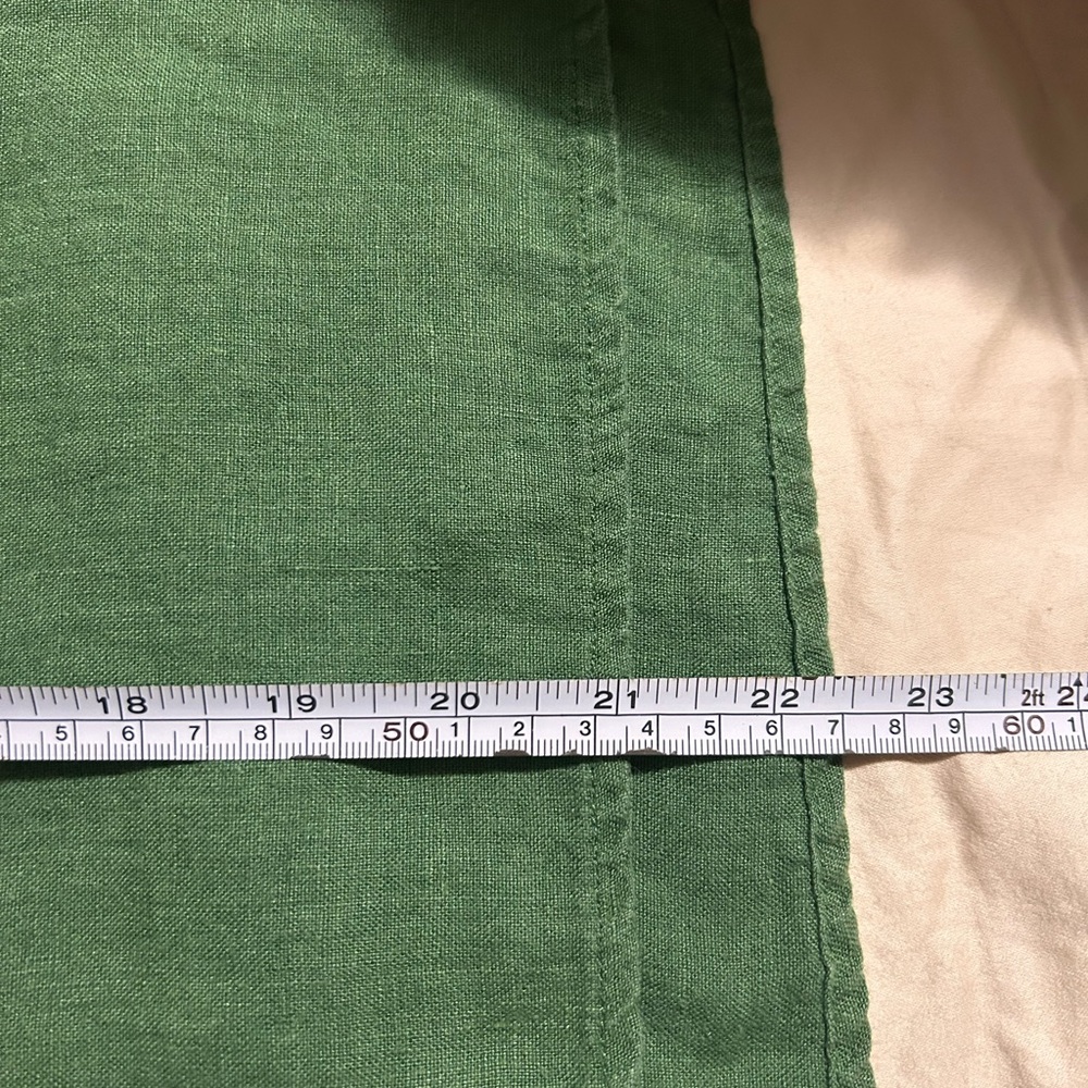 Green Linen Boxy Blouse by Grae Cove - Picture 5 of 5